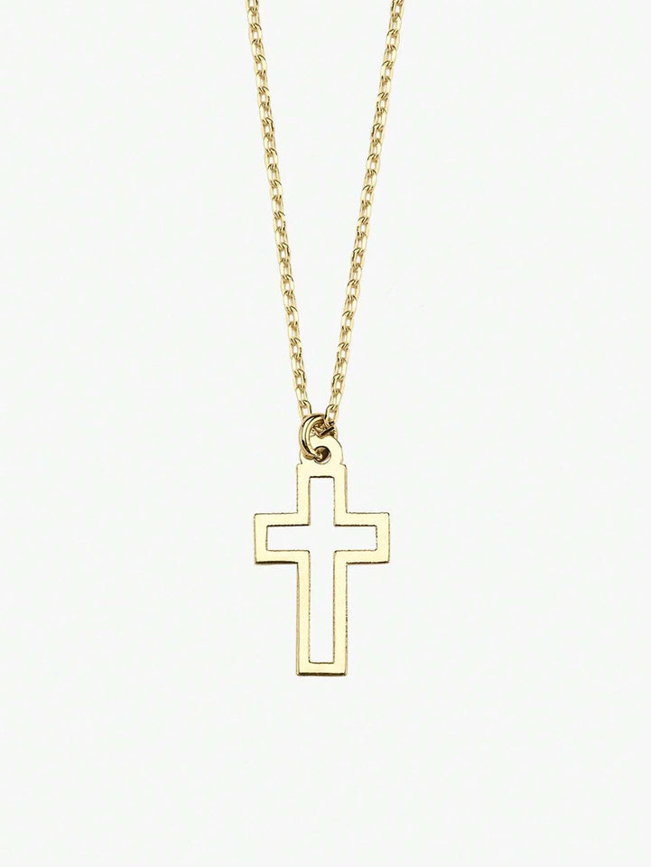 Women's Hollow Cross Pendant Necklace