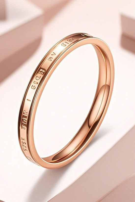 Stainless Steel Ring For Women Niche And High-end