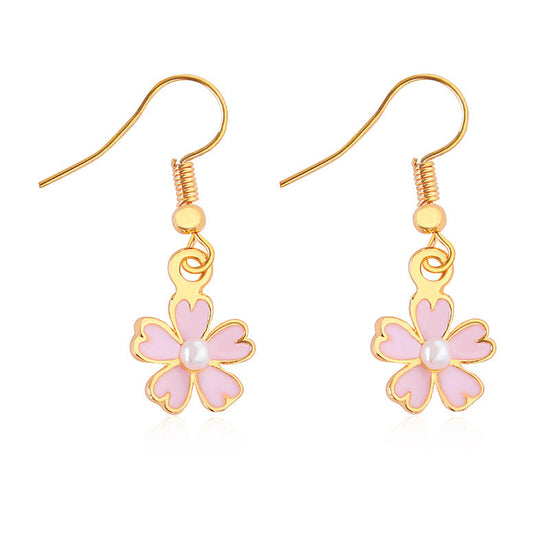 Five-leaf Flower Without Pierced Ears Earring Ear Clip