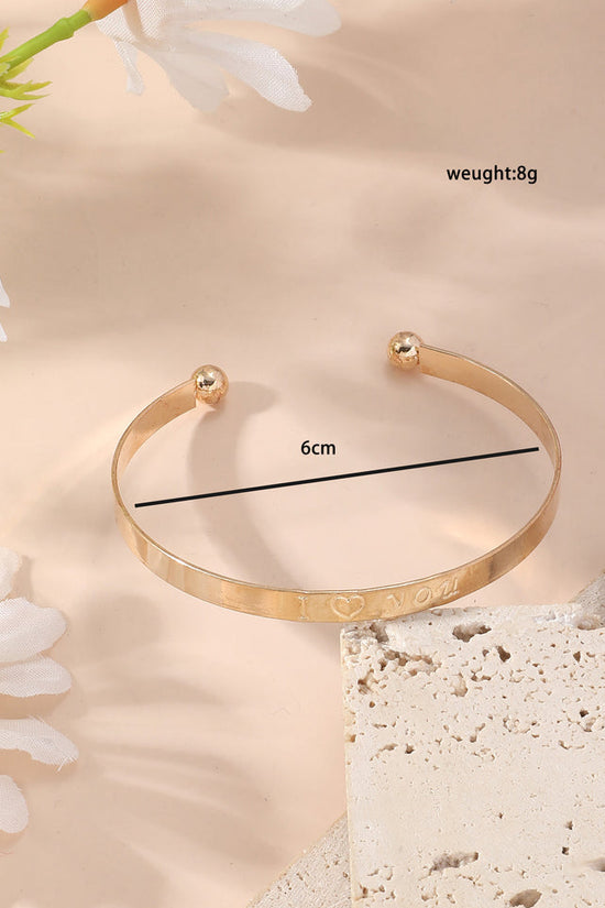 Metal Twist Geometric Knot Winding Hollow Open-end High-grade Light Luxury Personality Fashion Ladies' Bracelet