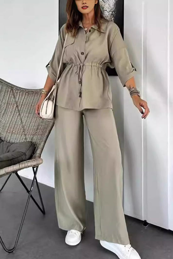 Women's Autumn Fashion Loose Casual Solid Color Suit