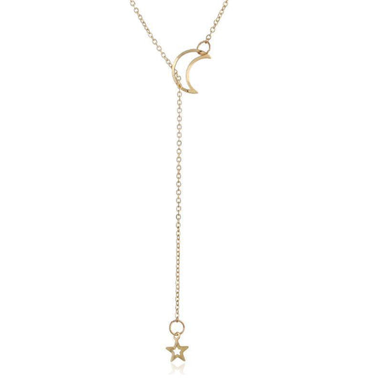 Fashion Simple Moon Star Necklace