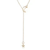 Fashion Simple Moon Star Necklace