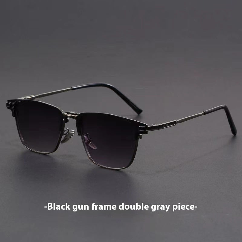 Retro Artistic UV Protection Small Square Box Sunglasses