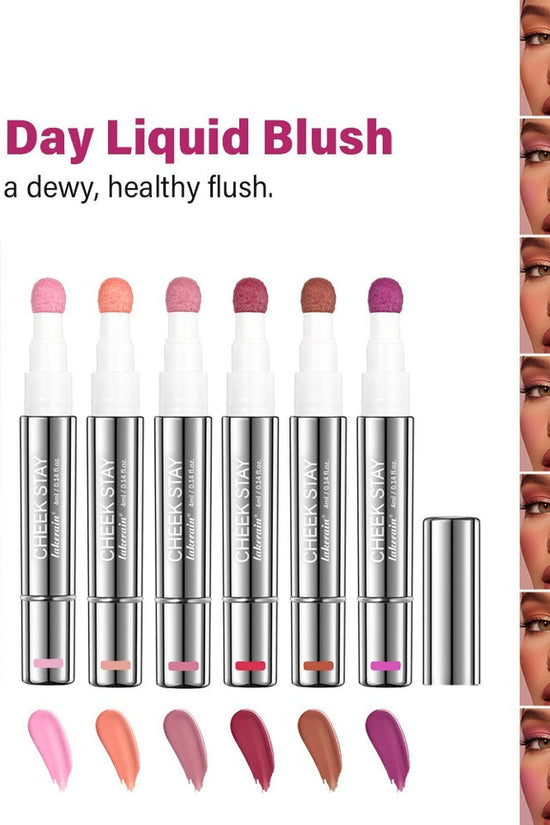 6 Colors Multifunctional Cosmetic Brush Liquid Highlight Blush Stick