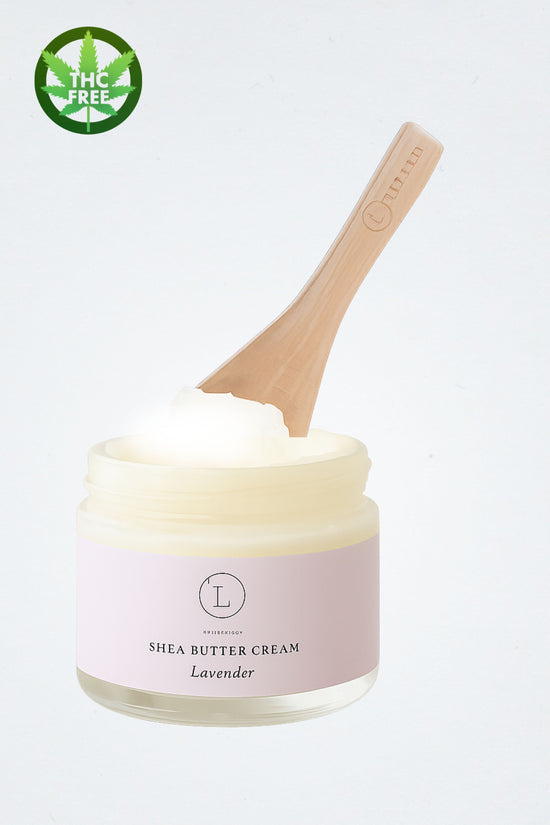 CBD Lavender Shea Butter with CBD, Body Cream (THC free)