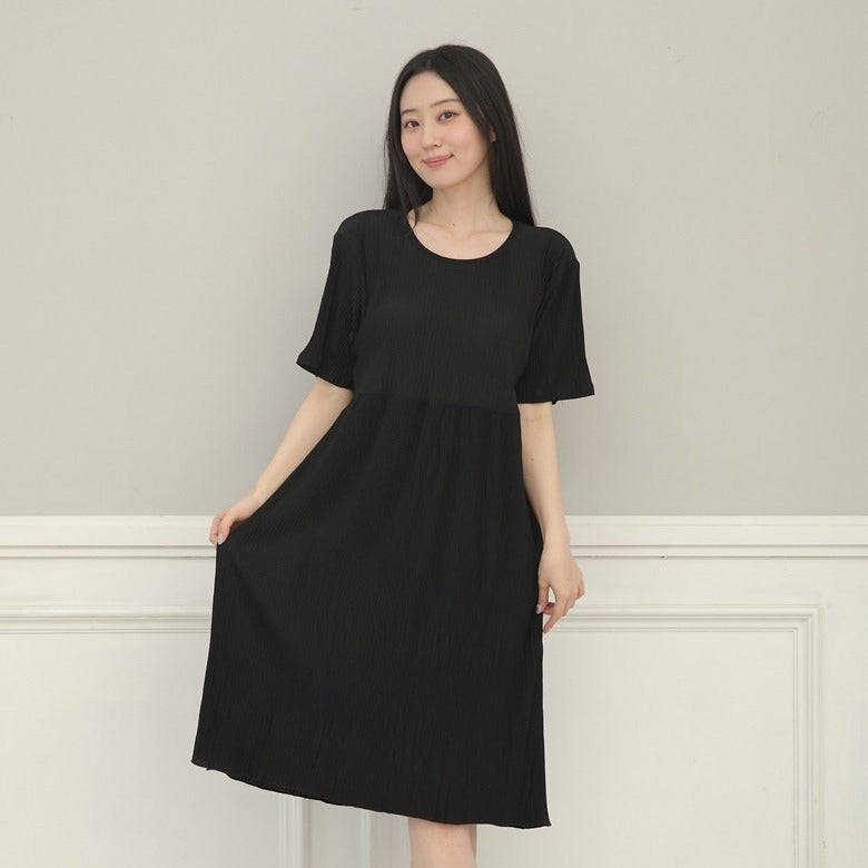 Comfortable Nightdress Women's Short Sleeve Floral Slimming Dress