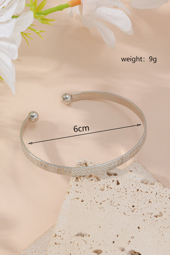 Metal Twist Geometric Knot Winding Hollow Open-end High-grade Light Luxury Personality Fashion Ladies' Bracelet