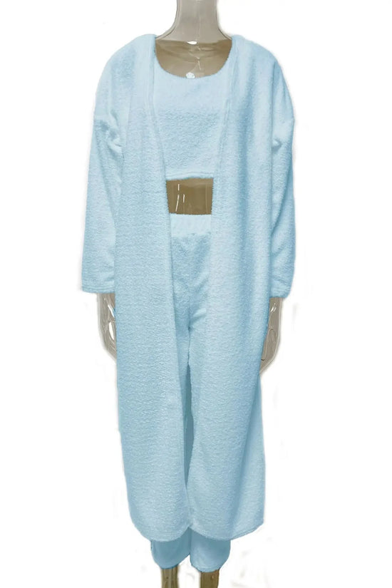 3-Piece Fuzzy Fleece Loungewear Set