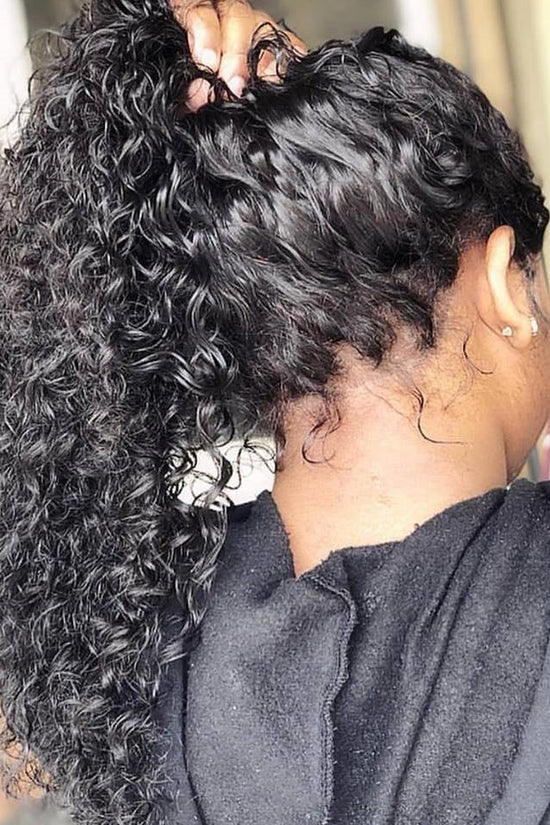 Jerry Curly Human Hair Lace Front Wig