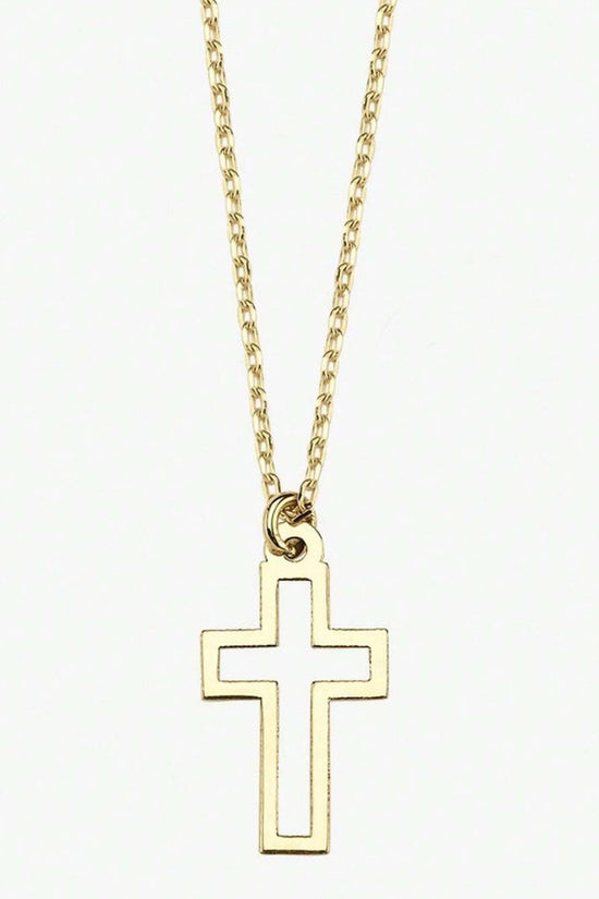 Women's Hollow Cross Pendant Necklace